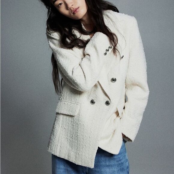 H&M Textured-weave Jacket - Picture 7 of 8